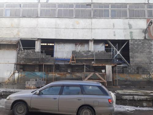 Восстановление стены на цементном заводе