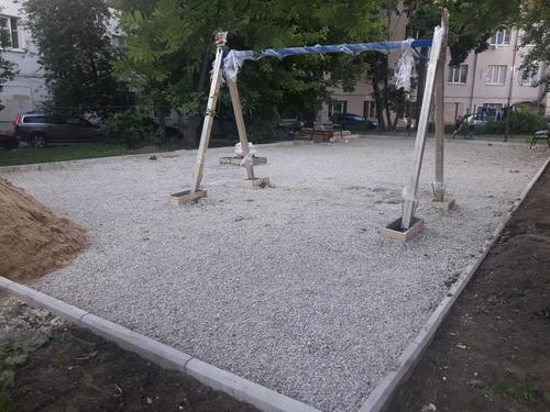 Подготовка участка под детскую площадку